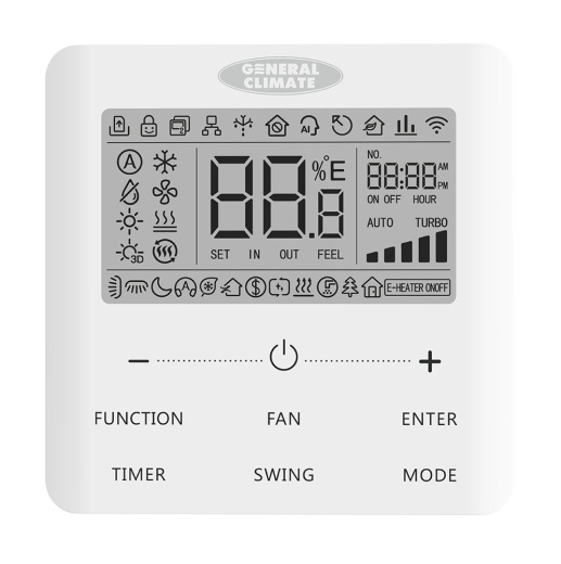 Кондиционер General Climate GC-DNE24HWF внутренний блок канальный (до 60Па, настенный пульт с ИК-приемником) Кондиционер General Climate GC-DNE24HWF внутренний блок канальный (до 60Па, настенный пульт с ИК-приемником)