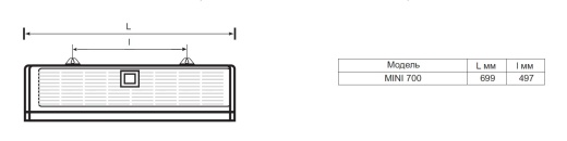 Тепловая завеса General Climate MINI CP107E04 NERG (MINI700 S/S (4kWt)) Тепловая завеса General Climate MINI CP107E04 NERG (MINI700 S/S (4kWt))