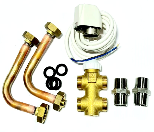 Клапан General Climate 3-х ходовой с приводом и обвязкой  CE-FP-255KBM.ZLA (для фанкойлов GCKA) Клапан General Climate 3-х ходовой с приводом и обвязкой  CE-FP-255KBM.ZLA (для фанкойлов GCKA)